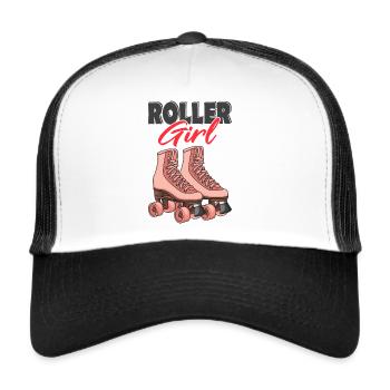 Rollschuhe - Trucker Cap - Weiß/Schwarz - Vorne