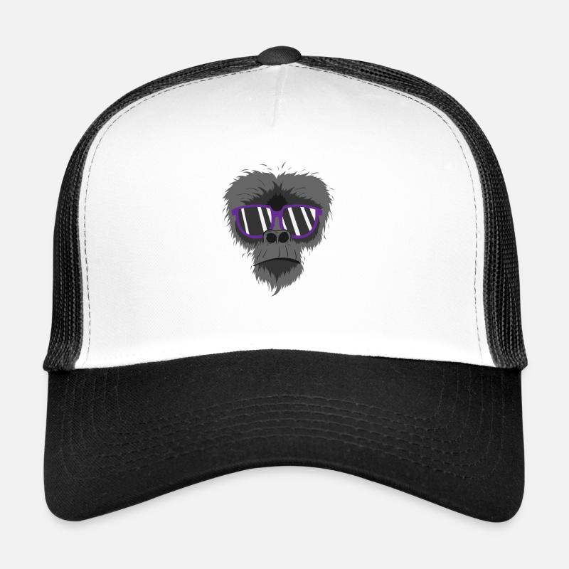 grim monkey with sunglasses Trucker Cap