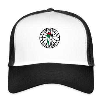 I Stand With Palestine Freedom for Palestine - Trucker Cap - white/black - Front
