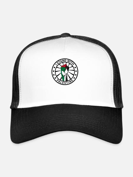 I Stand With Palestine Freedom for Palestine - Trucker Cap - white/black - Front
