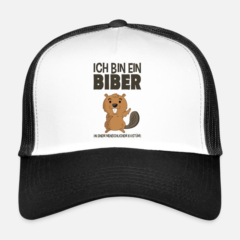 Biber - Trucker Cap - Weiß/Schwarz