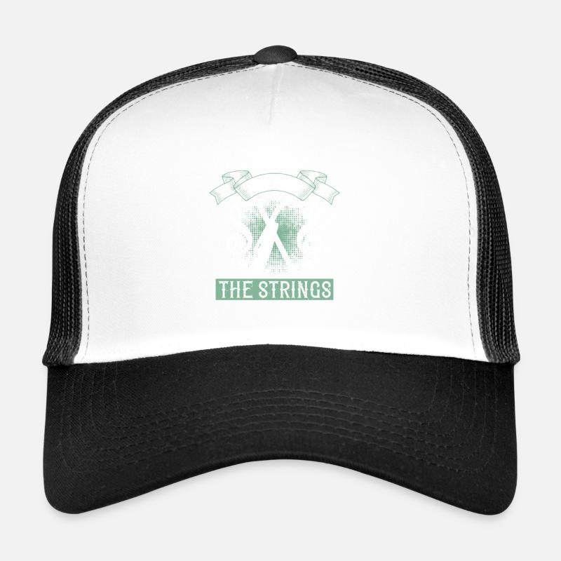 Violine - Lord of the strings - Trucker Cap - Weiß/Schwarz