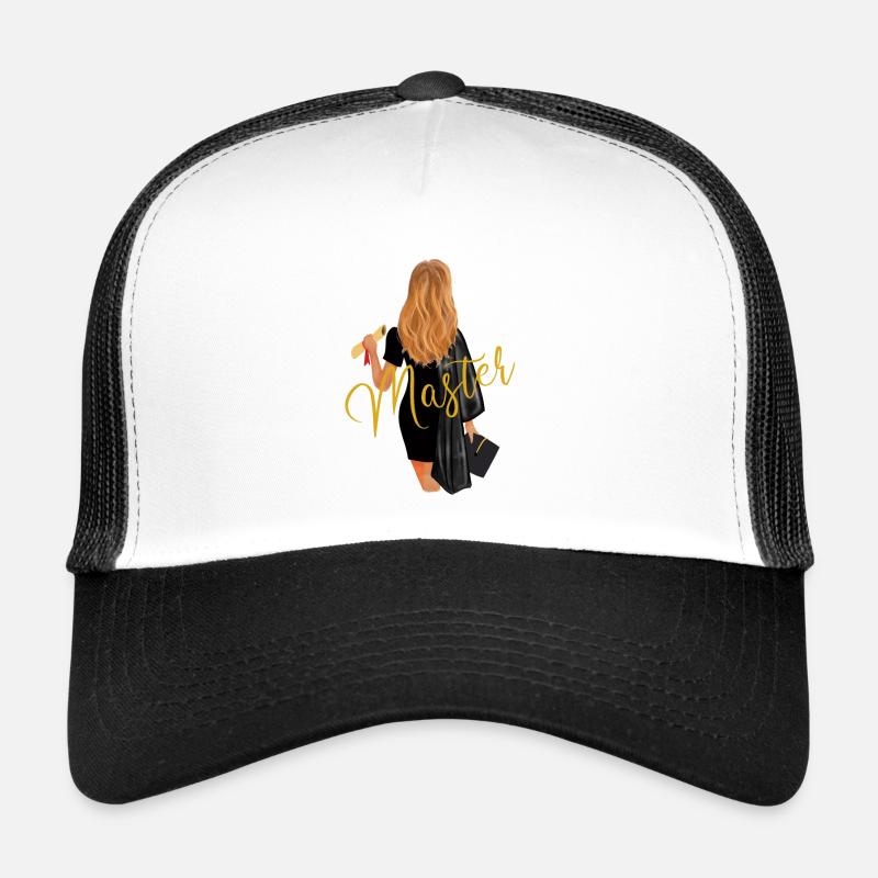 Master Abschluss Uni Absolvent Frauen Trucker Cap