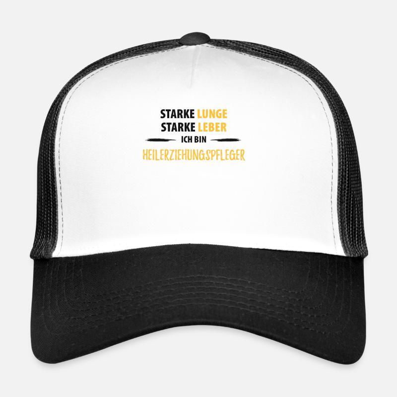 Heilerziehungspflegerin Heilerziehungspfleger - Trucker Cap - Weiß/Schwarz