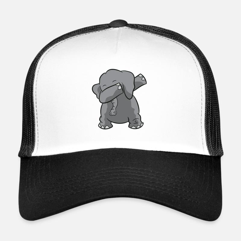 Elephant Dabbing d’éléphant drôle Casquette trucker 