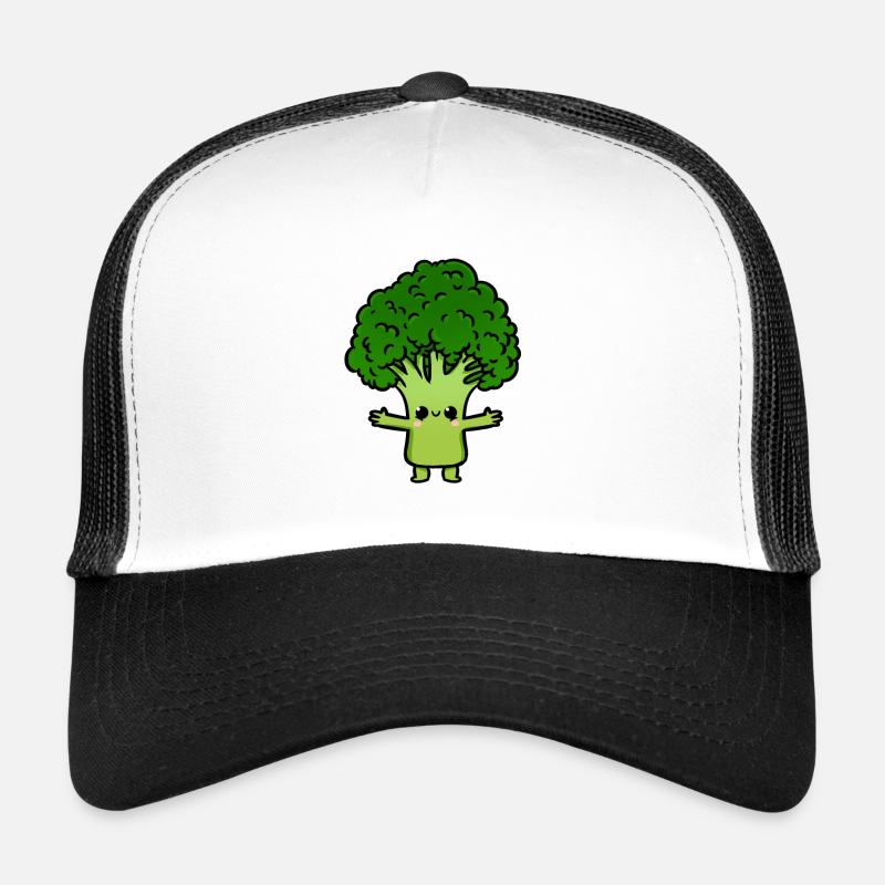 Süßer Brokkoli - Trucker Cap - Weiß/Schwarz