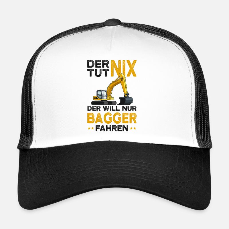 Bagger - Trucker Cap - Weiß/Schwarz