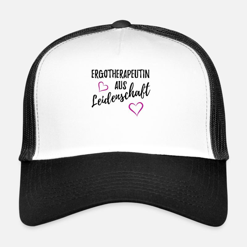 ERGOTHERAPEUTIN - Trucker Cap - Weiß/Schwarz