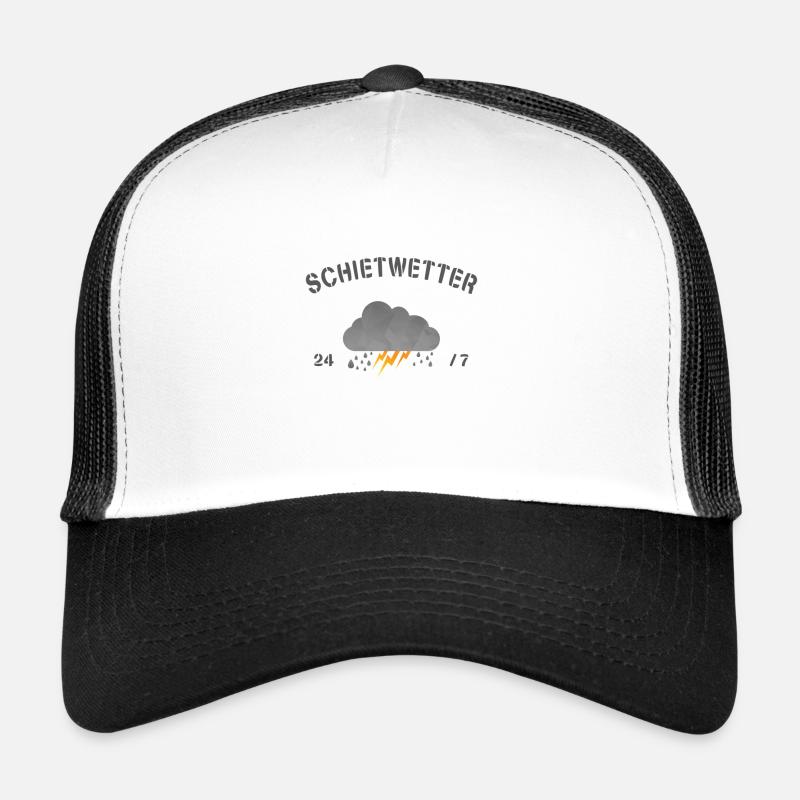 Schietwetter - Trucker Cap - Weiß/Schwarz
