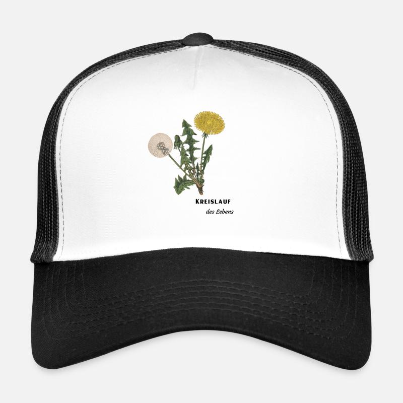 Kreislauf des Lebens, Löwenzahn, Pusteblume Trucker Cap