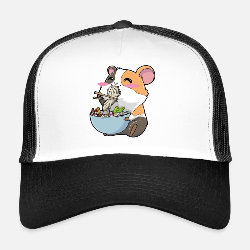 Meerschweinchen isst Ramen Trucker Cap