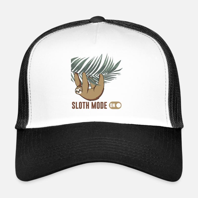 Sloth - Trucker Cap - Weiß/Schwarz