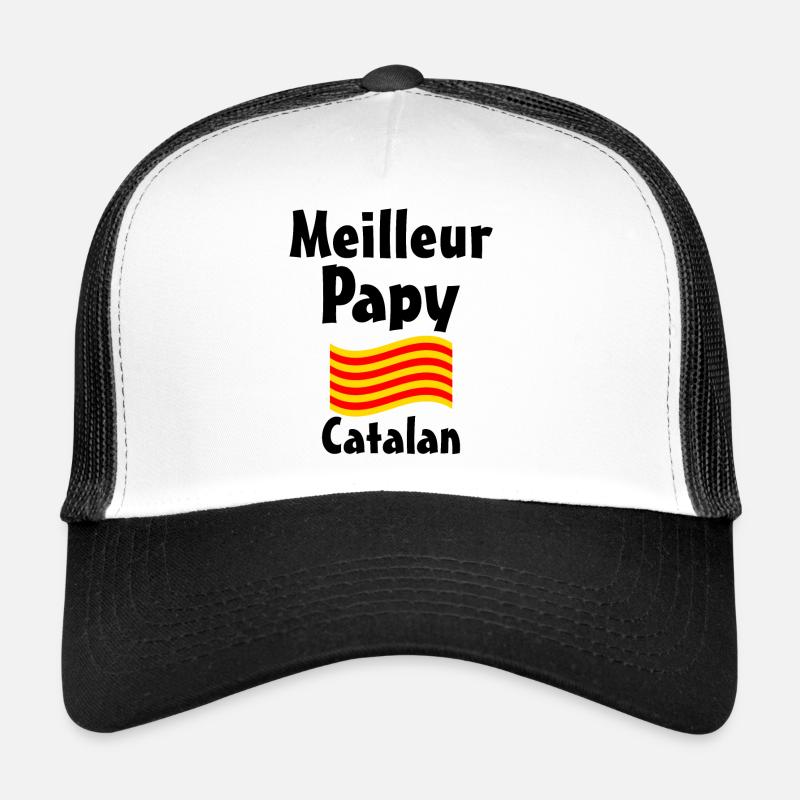 Meilleur Papy Catalan noir Casquette trucker 