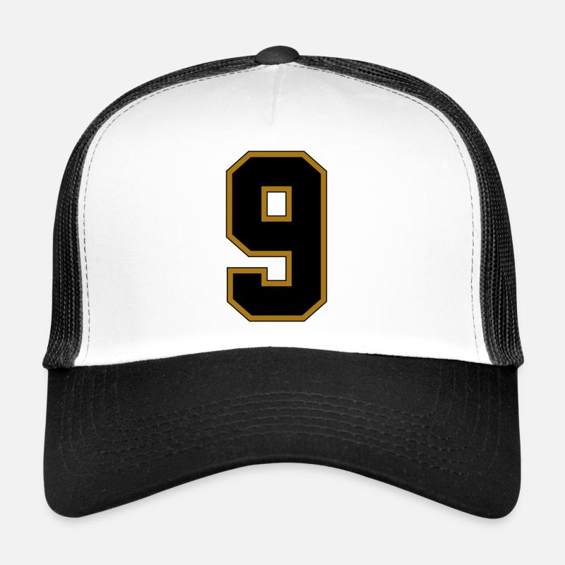 Jersey number 9 Trucker Cap