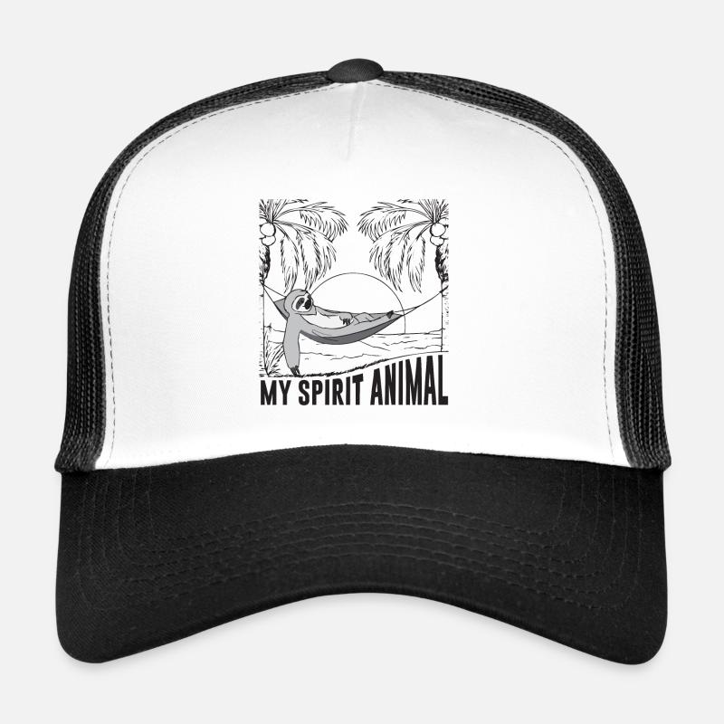 Sloth - Trucker Cap - Weiß/Schwarz