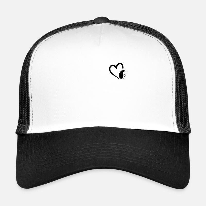 Hérisson coeur hérisson à poitrine blanche épineuse hérisson à poitrine brune Casquette trucker 