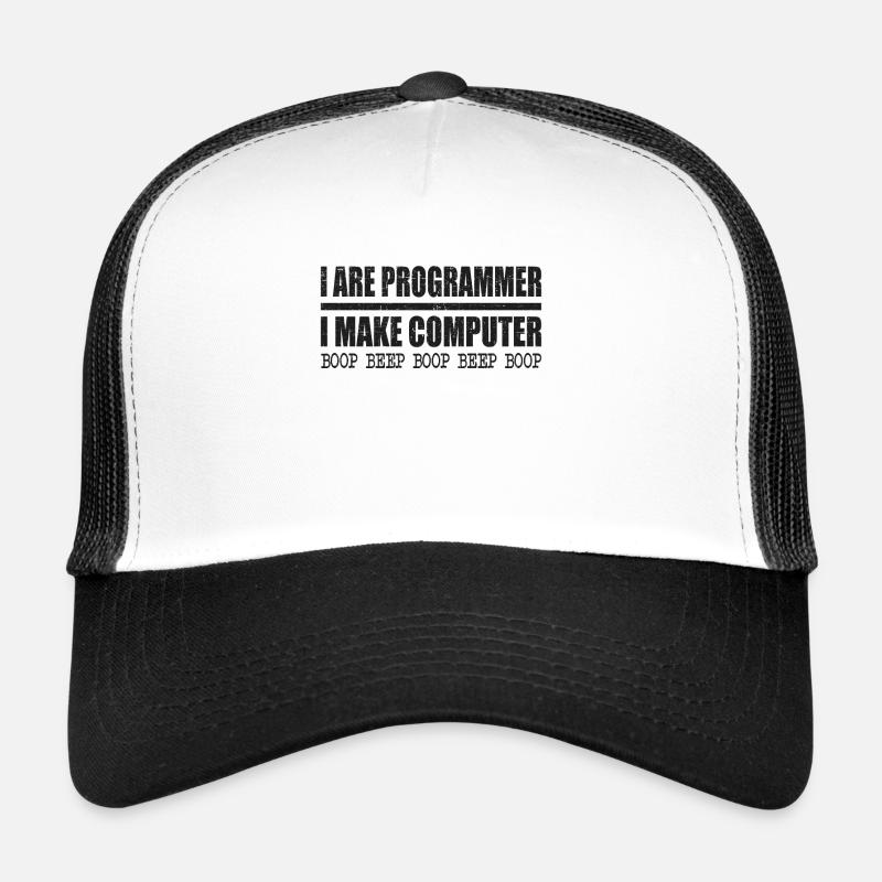 Je suis programmeur je fais bip boop ordinateur Casquette trucker 