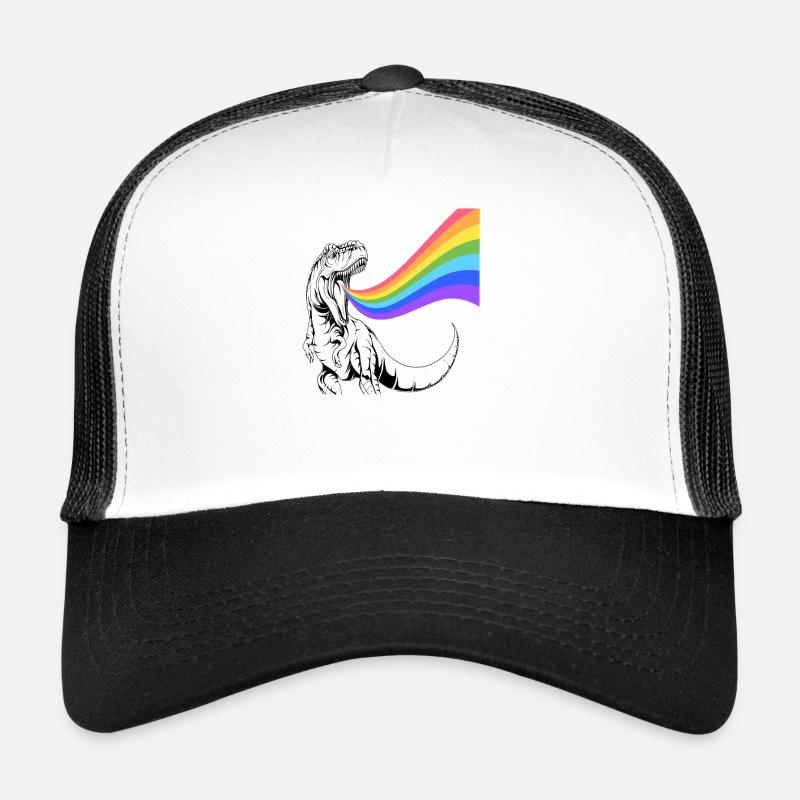 Rainbow - Trucker Cap - Weiß/Schwarz
