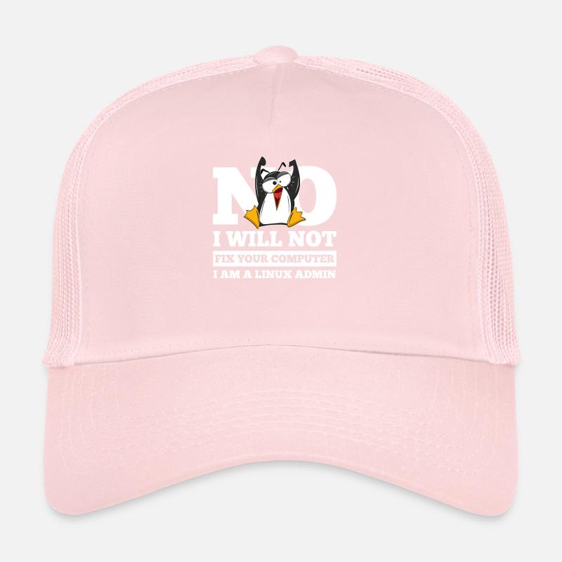 Correction de l'ordinateur Linux SysAdmin Hacker Coder Penguin Casquette trucker 