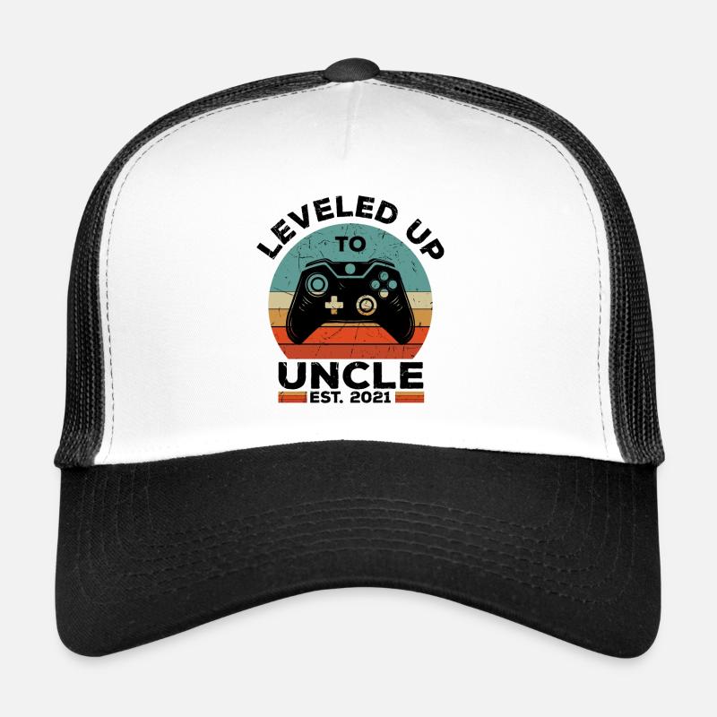 Onkel 2021 - Trucker Cap - Weiß/Schwarz