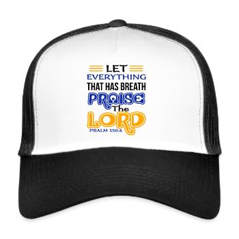 Bible Verse, Bible Verse, Bible Verse, Bible Verse - Trucker Cap - white/black - Front