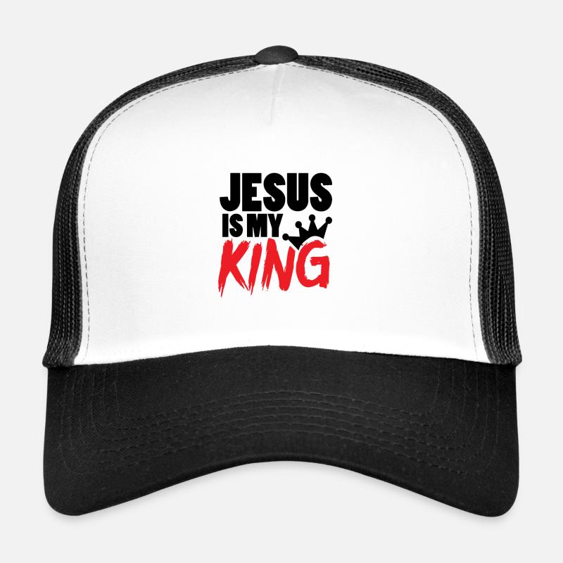 Jésus est mon roi | Jésus est mon roi ! Casquette trucker 