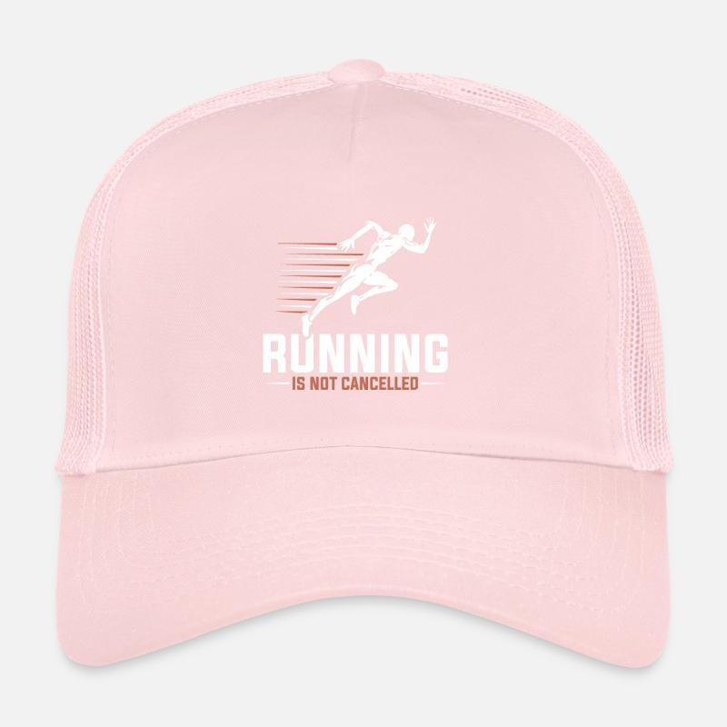 T-shirt en cours d'exécution "La course n'est pas annulée" Casquette trucker 