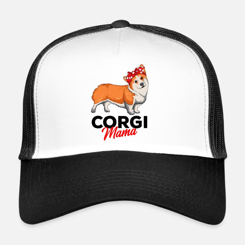 Corgi - Trucker Cap - Weiß/Schwarz