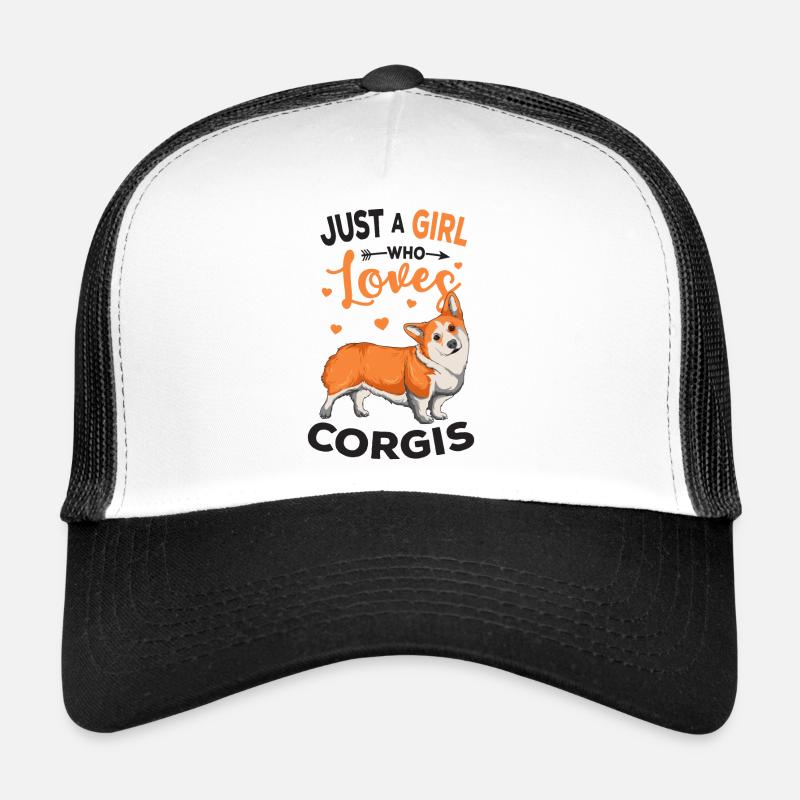 Corgi - Casquette trucker  - blanc/noir