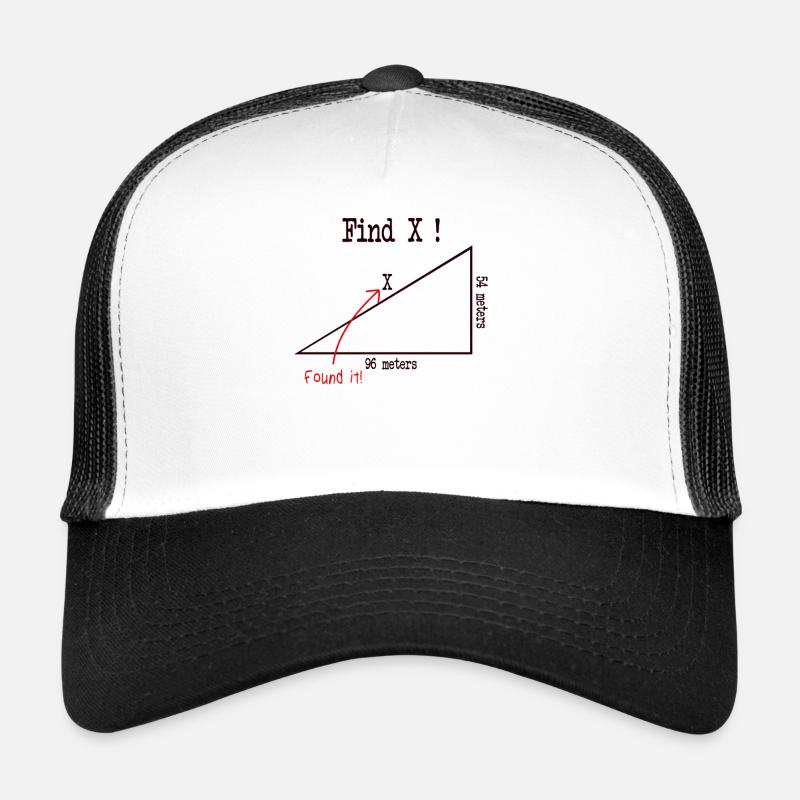 Mathe Mathematik meme Find X Found It pythagoras Trucker Cap