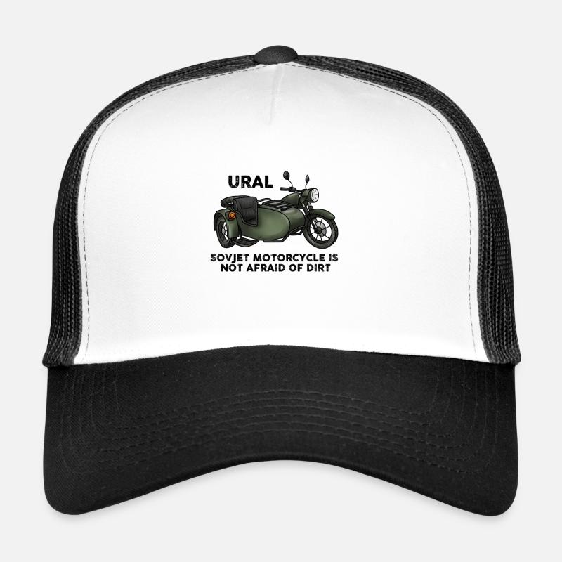 Idée de cadeau de l'équipe soviétique de cyclomoteur de moto de l'Oural Casquette trucker 
