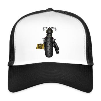 Custom Bobber SCOUT1920 - Trucker Cap - white/black - Front