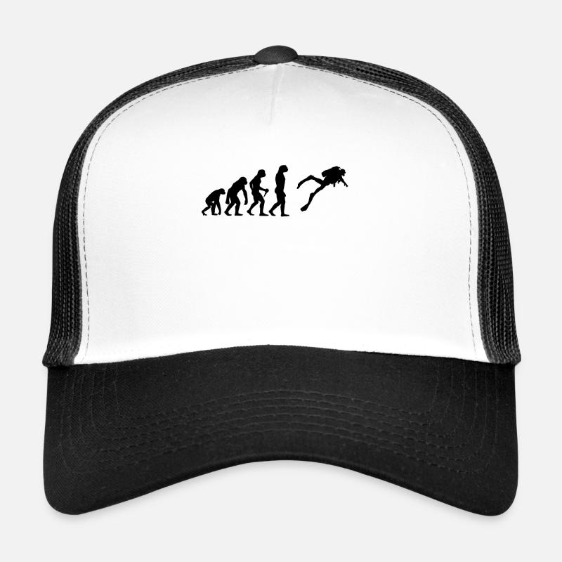Plongée scuba diving plongeur plongée dive - Casquette trucker  - blanc/noir
