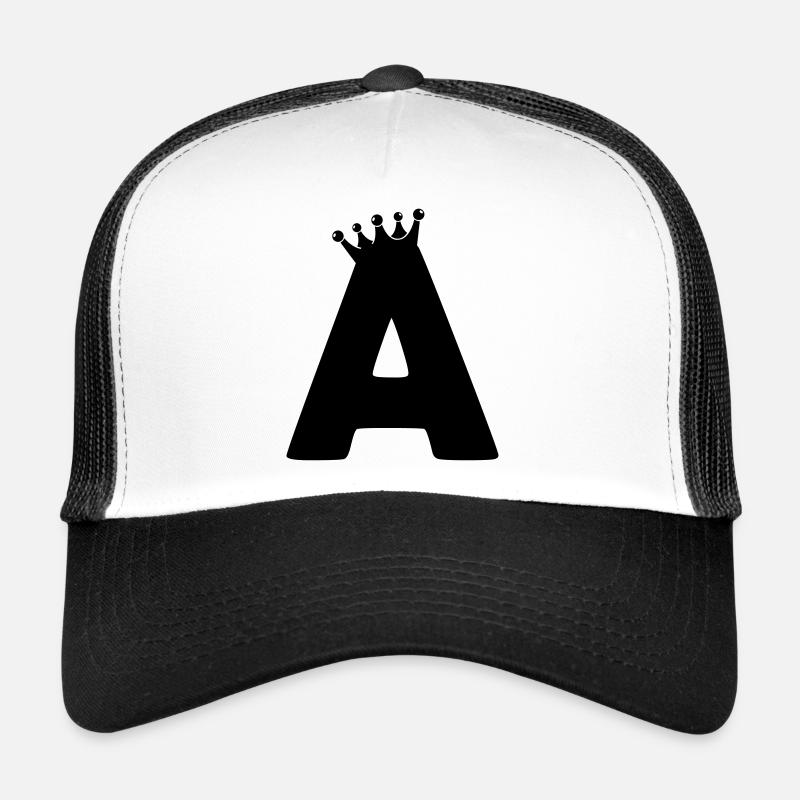 Buchstabe A Krone Trucker Cap