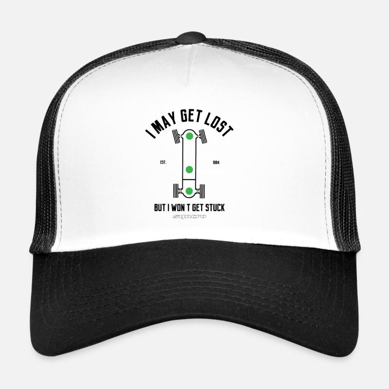 Je peux me perdre Symbole Syncro 4x4 - Casquette trucker  - blanc/noir
