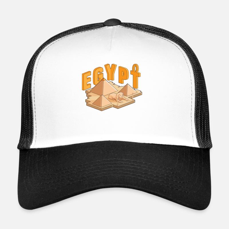 Egypt Pyramids - Trucker Cap - white/black