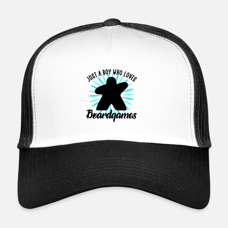 just a boy who loves boardgames Trucker Cap