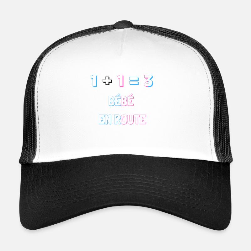 1+1=3 bébé en route Casquette trucker 