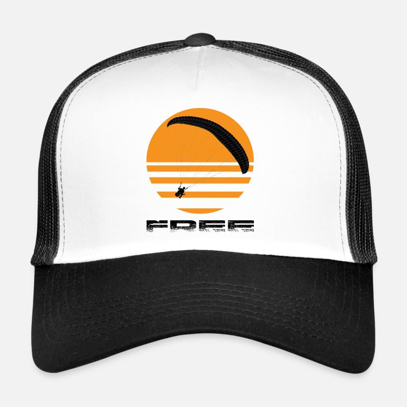 Paragliding - Trucker Cap - Weiß/Schwarz