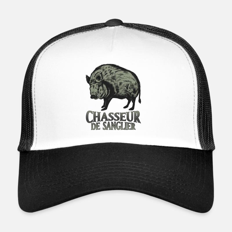 Chasseur de sanglier - cadeau Casquette trucker 