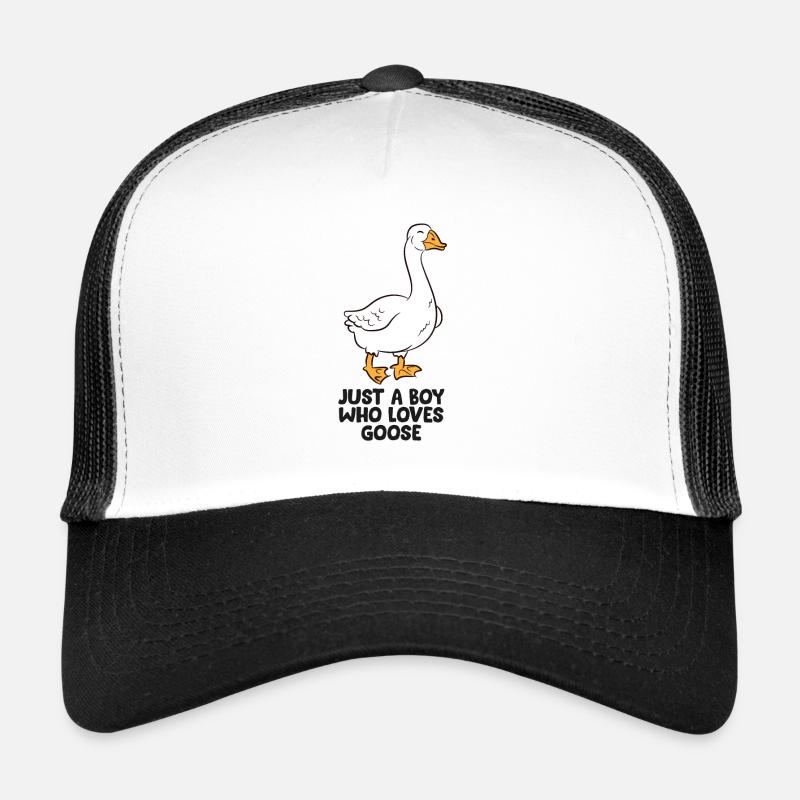 Just a Boy Who Loves Goose Trucker Cap