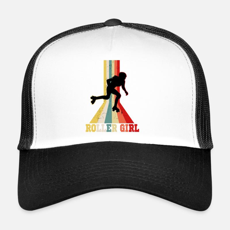 roller skates - Trucker Cap - white/black