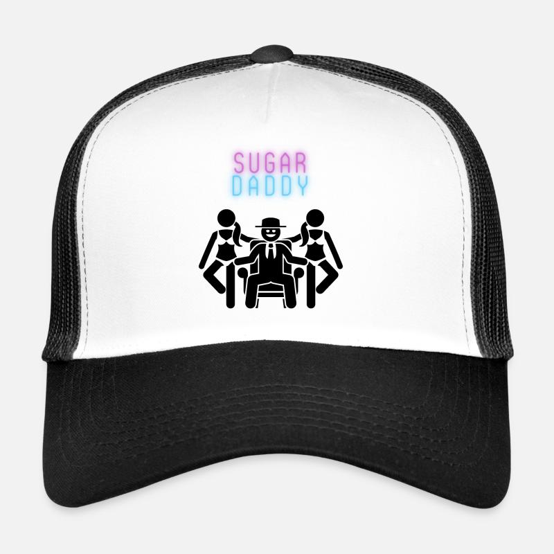 Sugar Daddy Black Trucker Cap