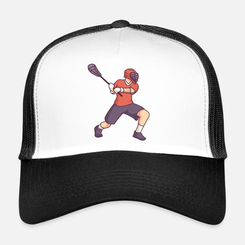 Lacrosse Player Trucker Cap
