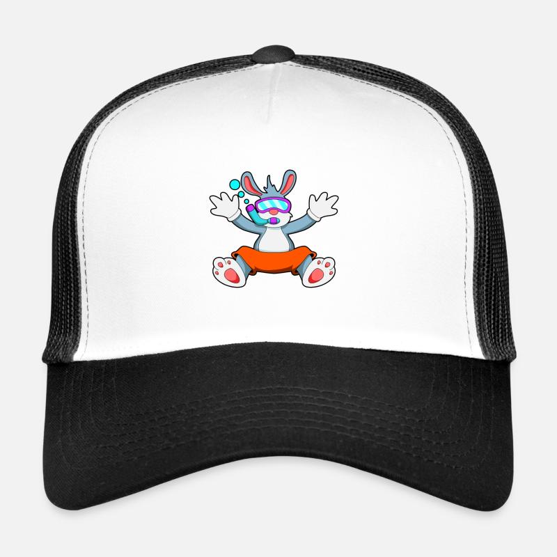 diving avec lunettes et tuba Casquette trucker 
