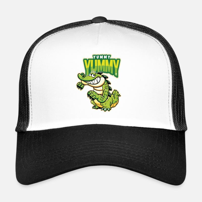 Crocodile affamé drôle de crocodile alligator Casquette trucker 