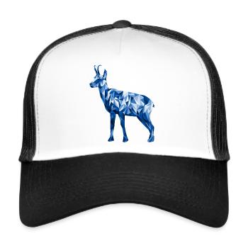 Gams Gämse Graphique - Casquette trucker  - blanc/noir - Devant