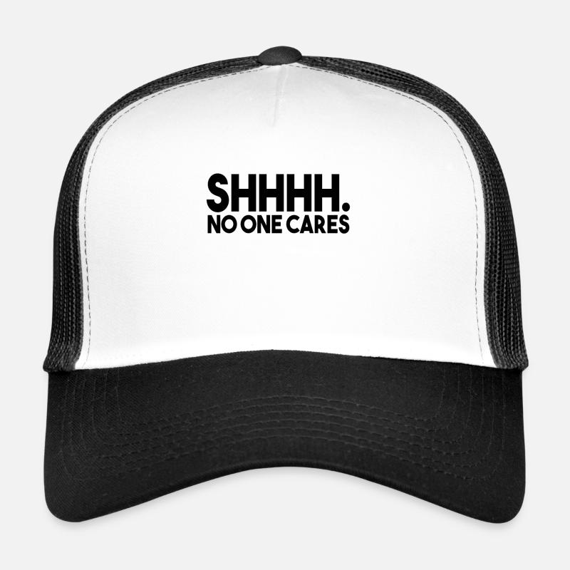 Lustige Sprüche Witzige Sprüche Geschenk - Trucker Cap - Weiß/Schwarz