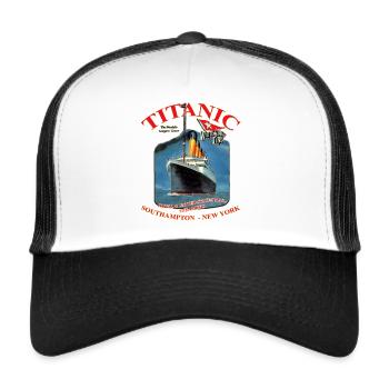 TITANIC NEW YORK KREATION Louis RUNEMBERG © Adagp - Trucker Cap - Weiß/Schwarz - Vorne