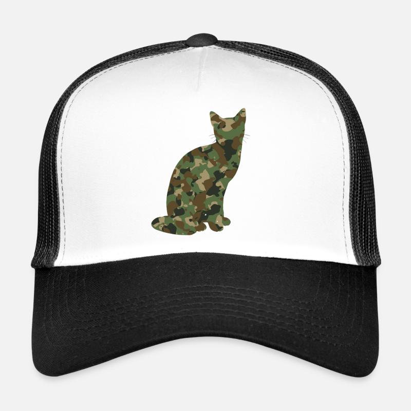 Chat camouflage chat Casquette trucker 